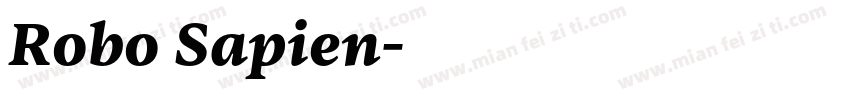 Robo Sapien字体转换